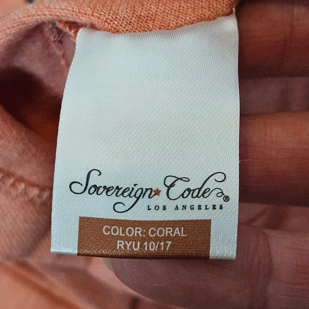 Sovereign Code Graphic T-Shirt Kid Size 5 Coral NEW Snappy Crab Beach Tee Summer
